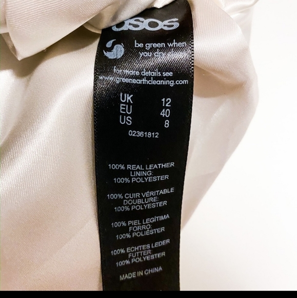 ASOS Leather Dress size 8 - Picture 4 of 5